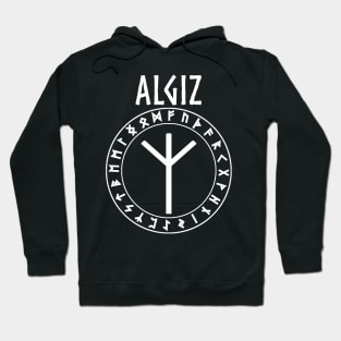 Algiz Norse Rune of Protection Hoodie